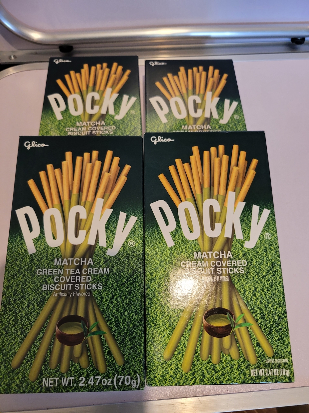 4ct Pocky Matcha Green Tea Cream Biscuit Sticks -